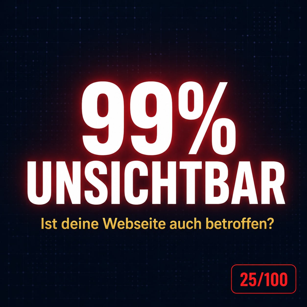 Warum 99% aller Webseiten für Google und KI unsichtbar sind